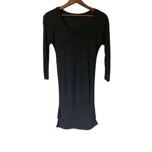 Express Lightweight Semi Sheer Knit Scoop Neck Dress